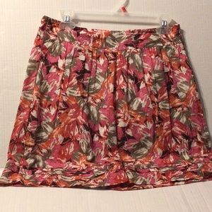 Flowered Skirt   Size 2Petite